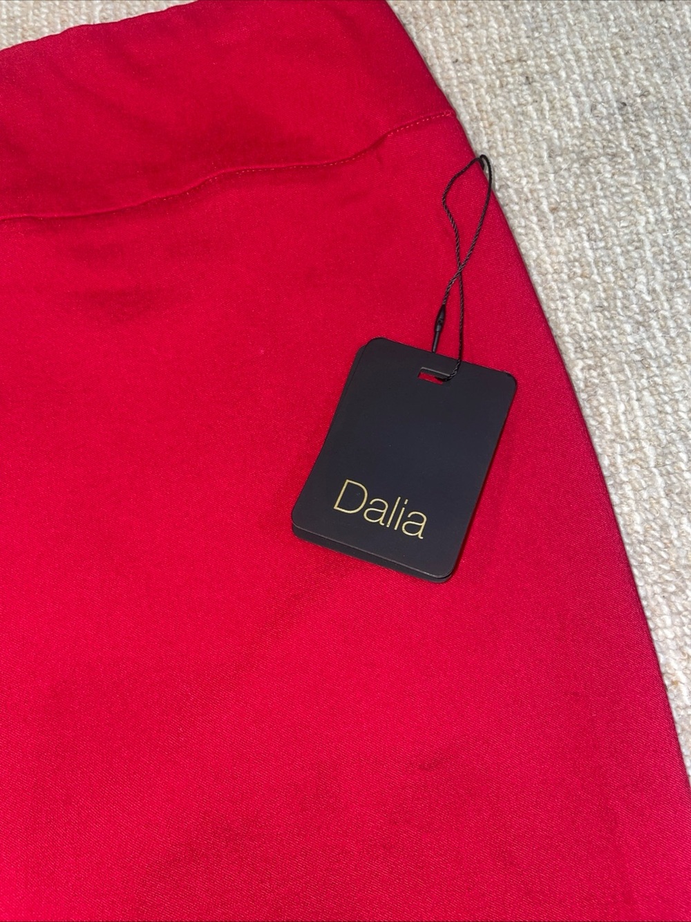 Dalia Vibrant Red Straight Pencil Skirt New with Tags Size 8 Stretch - Picture 4 of 10
